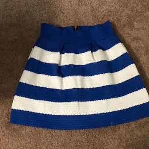Striped skater skirt